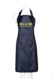 "Фартук черный OLLIN Professional с белым логотипом, размер 870x650мм